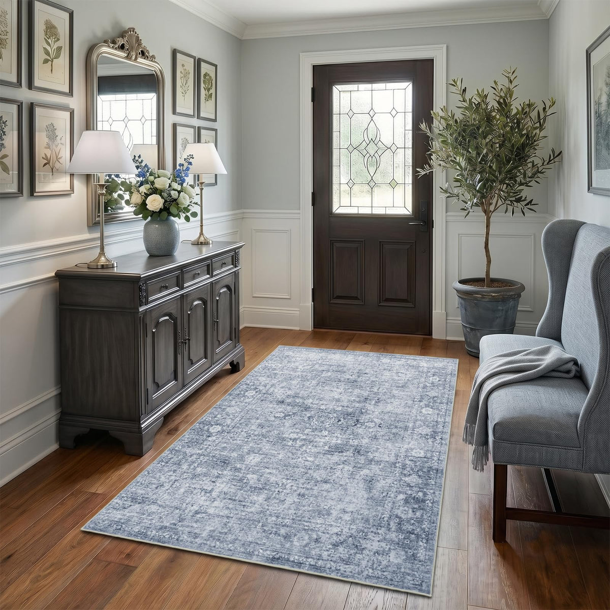 Homemate Washable Rug 9x12 Area Rugs - Vintage Rugs for Living Room