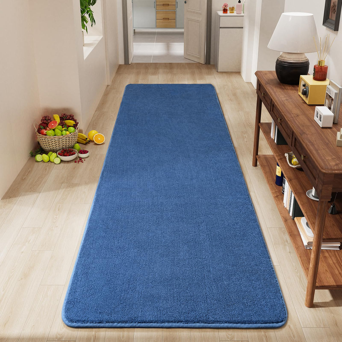 Amearea Modern Area Rugs for Bedroom Living Room, 4x6 Black Memory Foam Rug