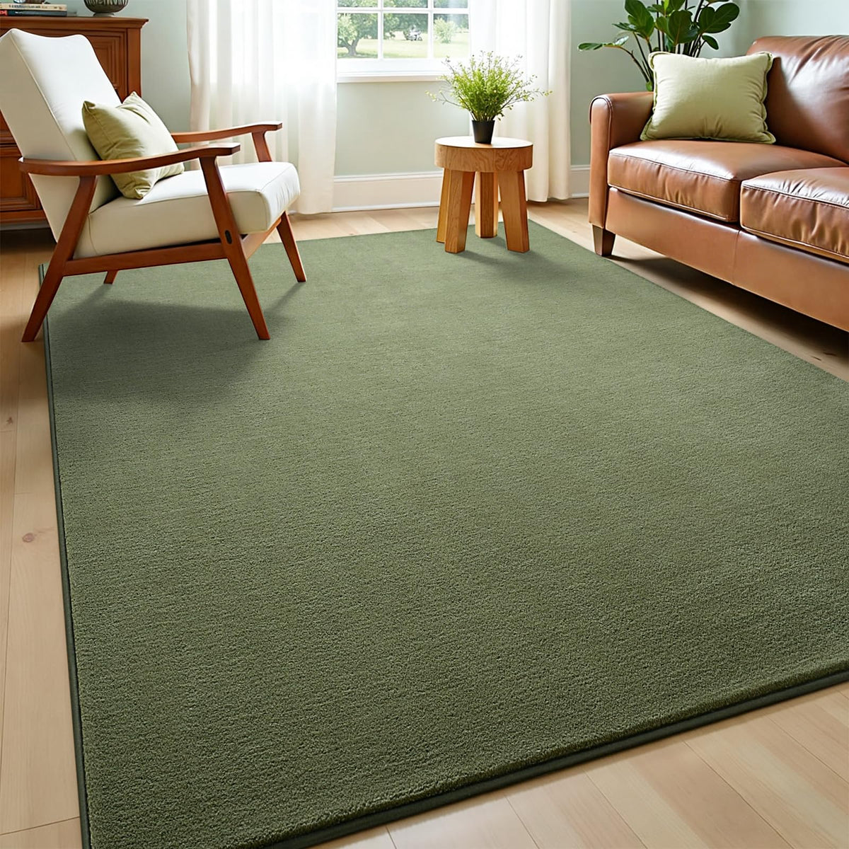 Vasofe Black Area Rugs for Living Room Bedroom, 4x6 Modern Memory Foam Rug
