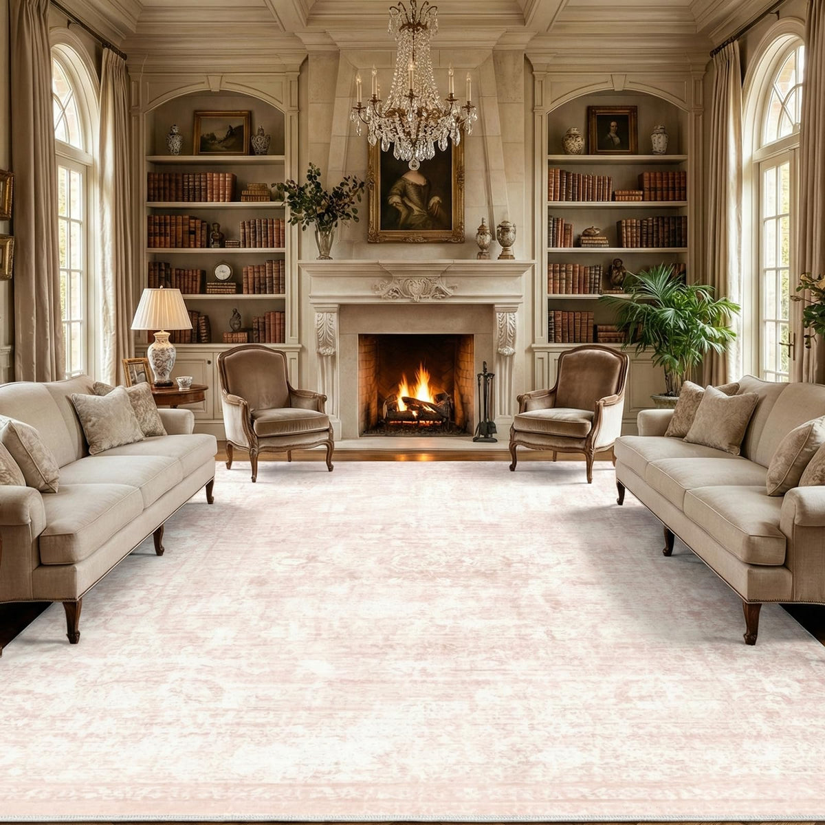 Homemate Washable Rug 9x12 Area Rugs - Vintage Rugs for Living Room