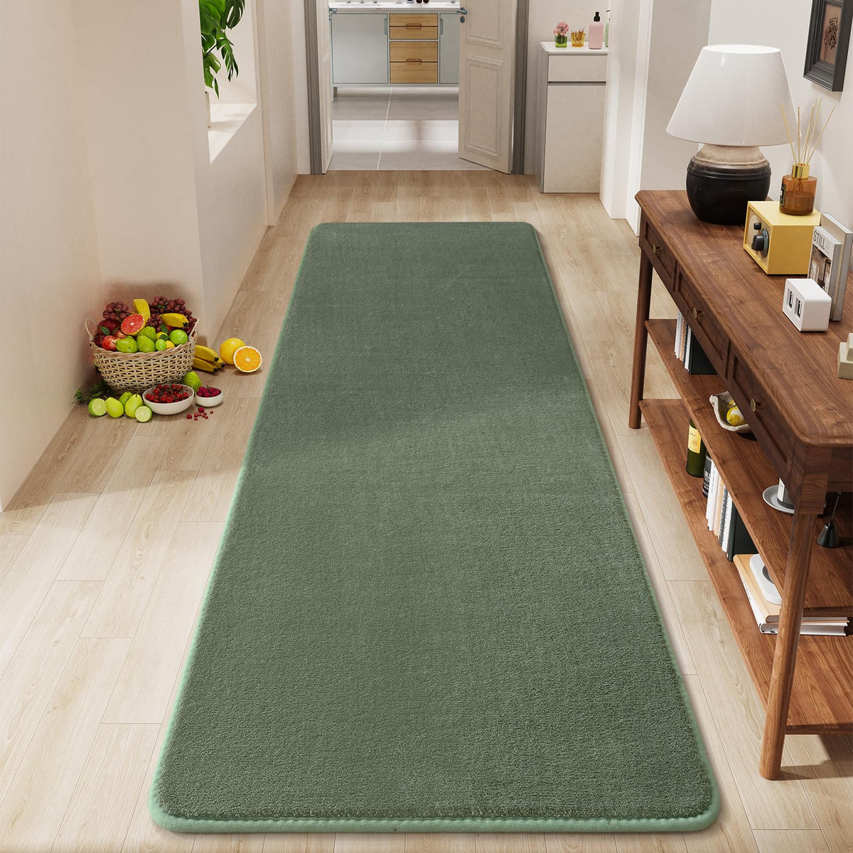 Amearea Modern Area Rugs for Bedroom Living Room, 4x6 Black Memory Foam Rug