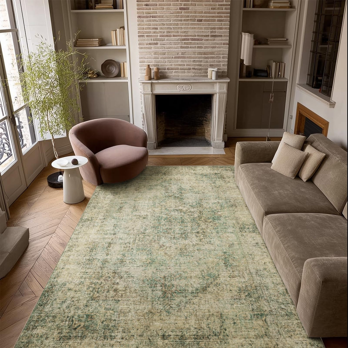 Machine Washable Rugs for Living Room: 8x10 Area Rugs for Bedroom