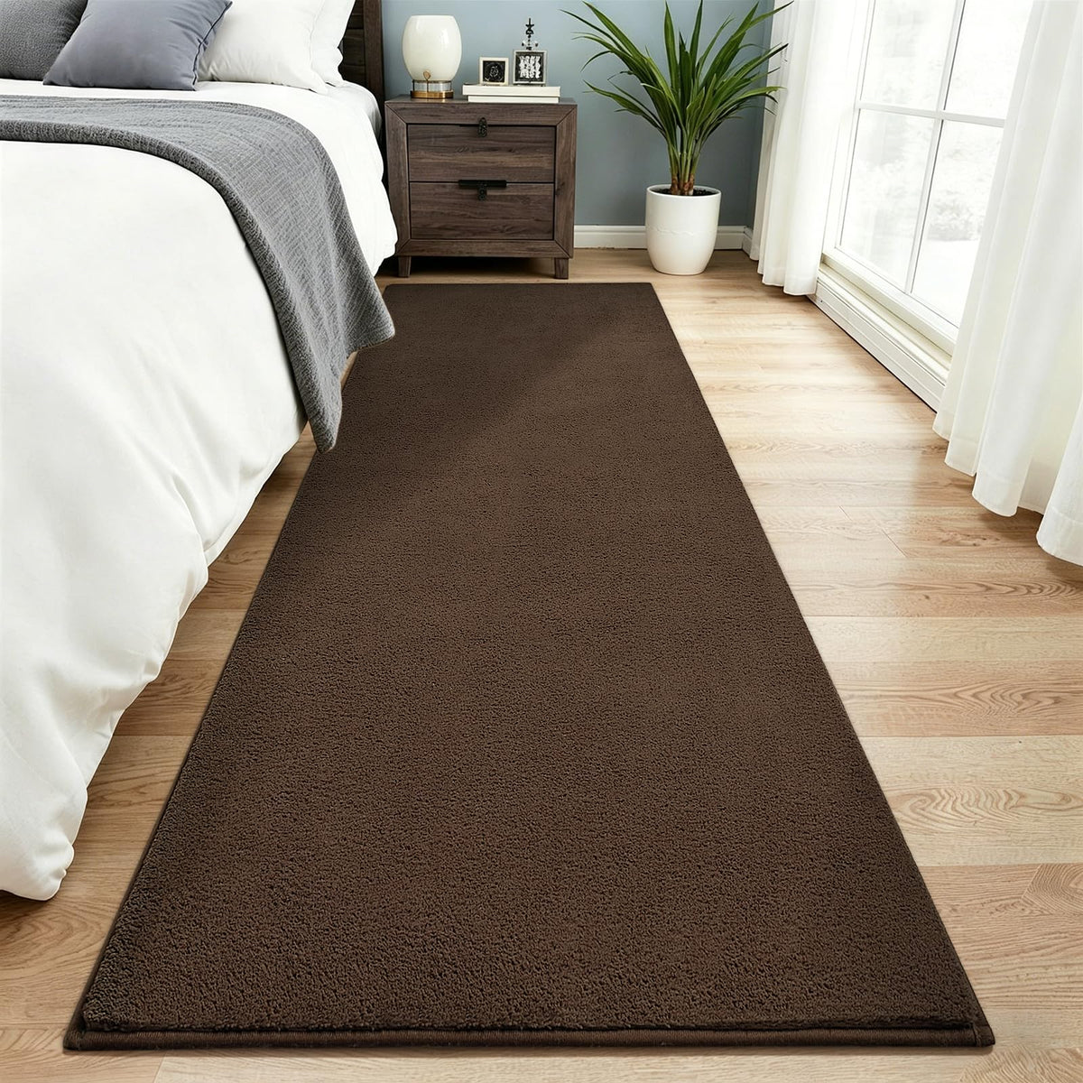 Vasofe Black Area Rugs for Living Room Bedroom, 4x6 Modern Memory Foam Rug
