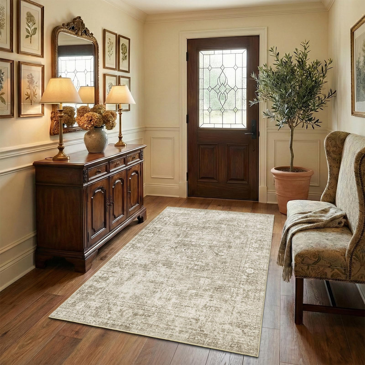 Homemate Washable Rug 9x12 Area Rugs - Vintage Rugs for Living Room
