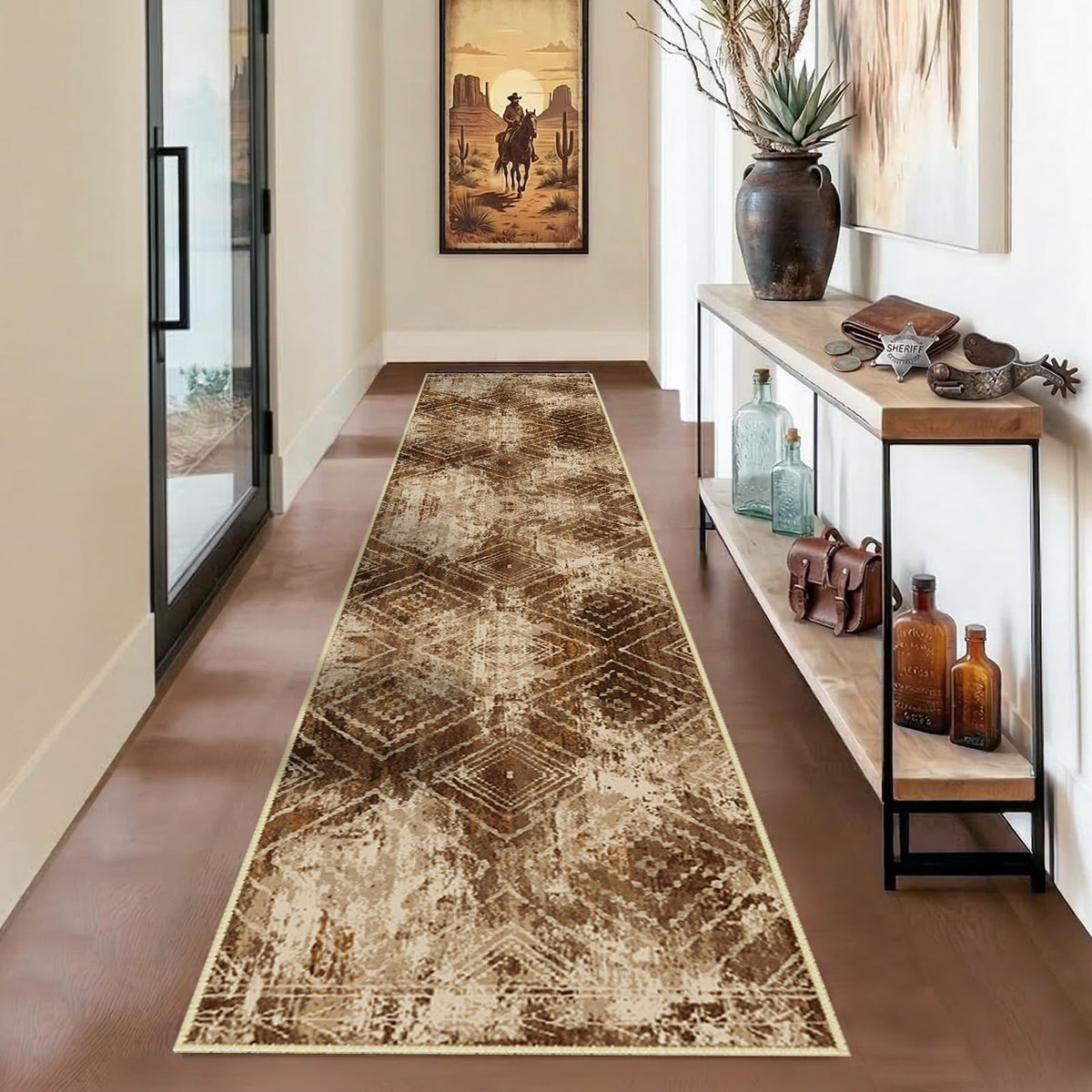 BESTSWEETIE 5'x7' Washable Area Rug for Living Room Bedroom Lightpink