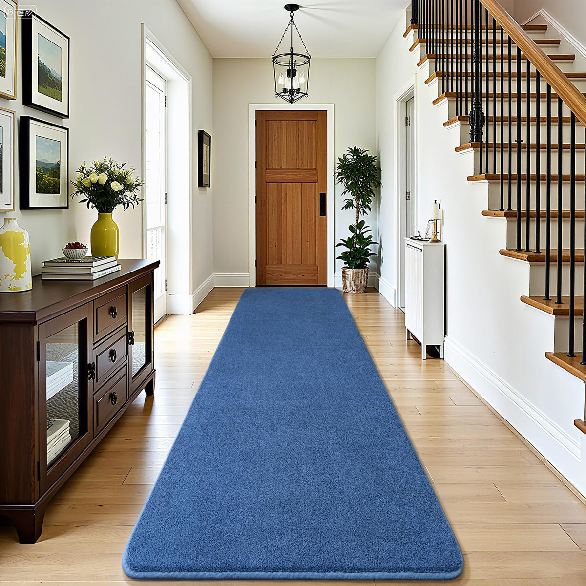 Amearea Modern Area Rugs for Bedroom Living Room, 4x6 Black Memory Foam Rug