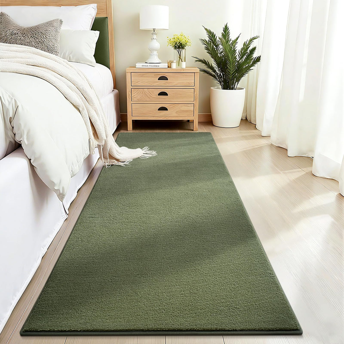 Vasofe Black Area Rugs for Living Room Bedroom, 4x6 Modern Memory Foam Rug