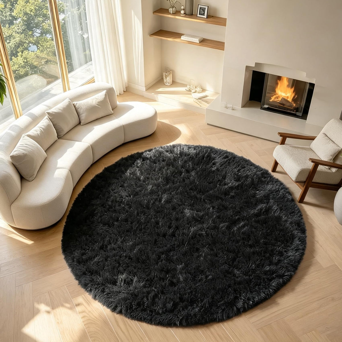 Runner Rugs for Bedroom Living Room, 2x6 Tie-Dyed Beige Hallway Area Rug