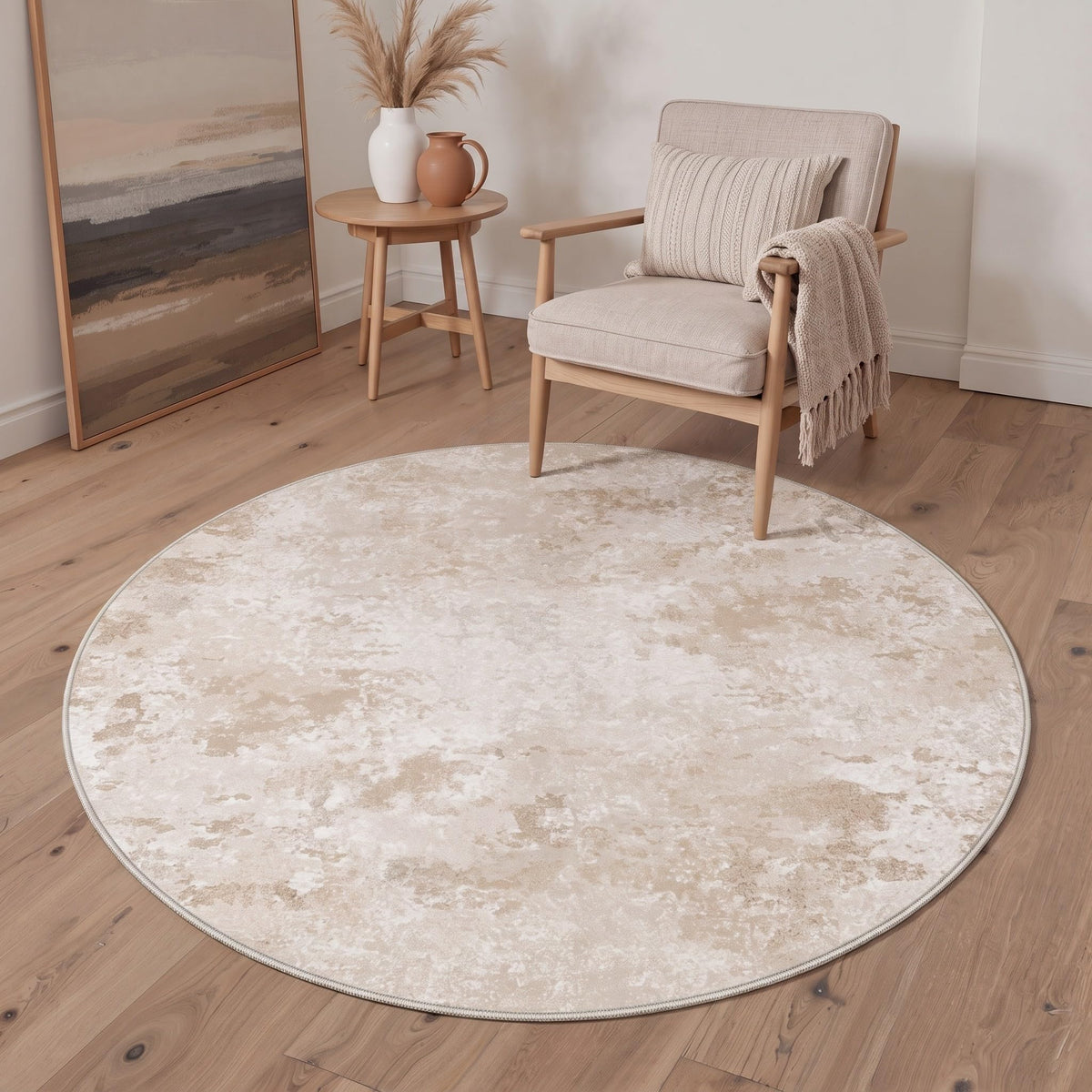 BEIMO 5x7 Green Abstract Area Rug, Washable Non-Slip for Bedroom