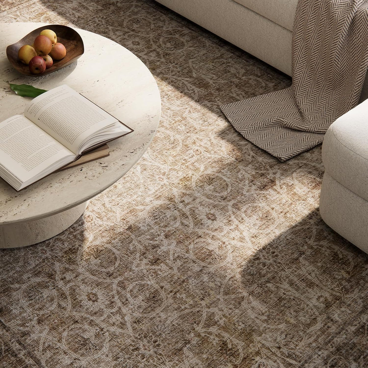Machine Washable Rugs for Living Room: 8x10 Area Rugs for Bedroom
