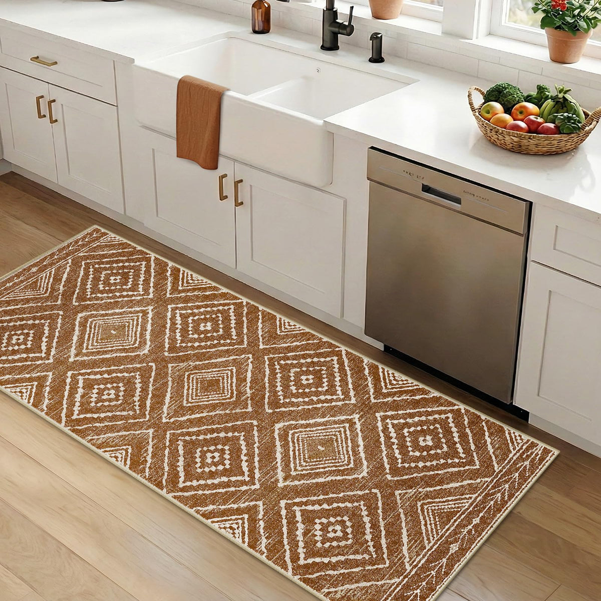 BESTSWEETIE 5'x7' Washable Area Rug for Living Room Bedroom Lightpink