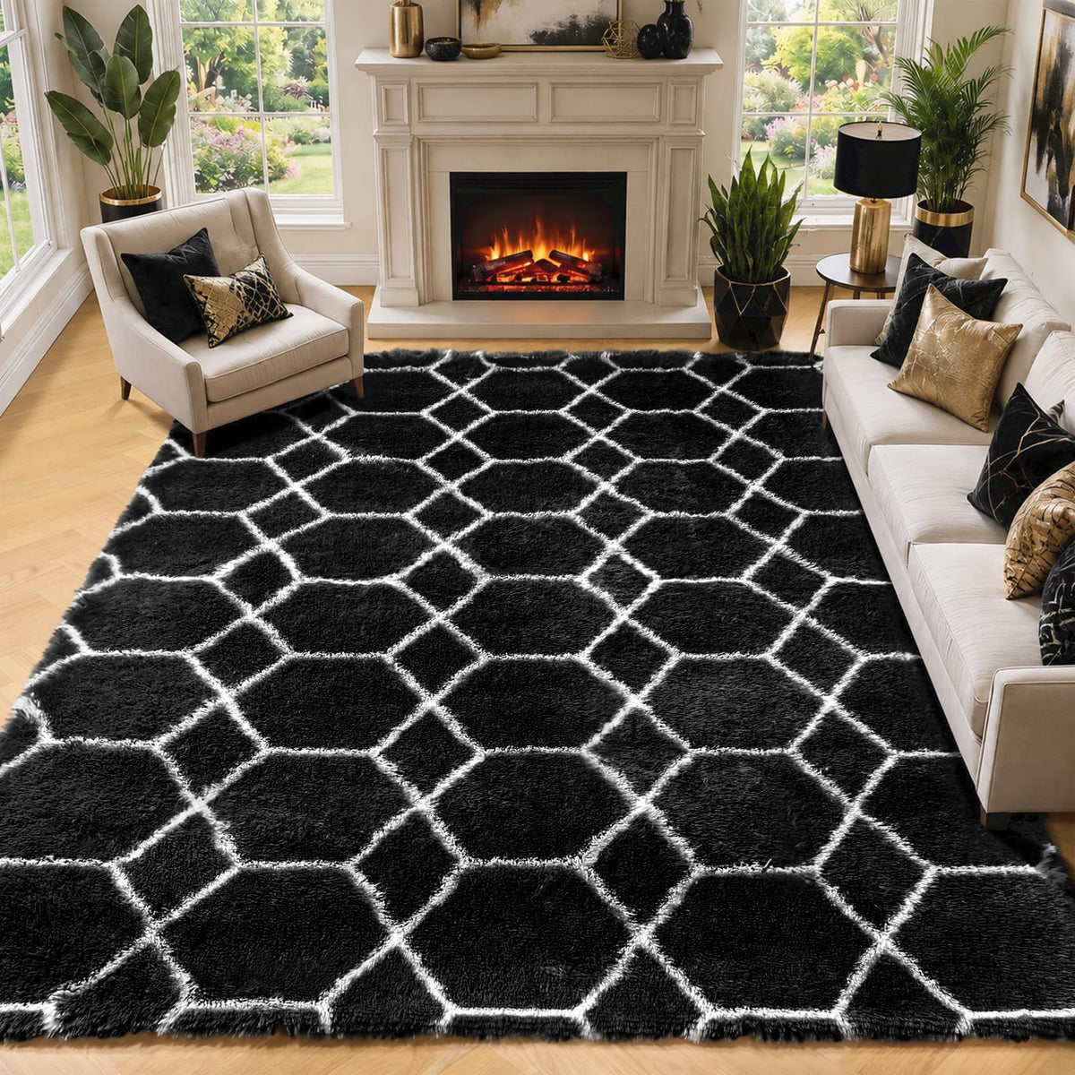 Runner Rugs for Bedroom Living Room, 2x6 Tie-Dyed Beige Hallway Area Rug