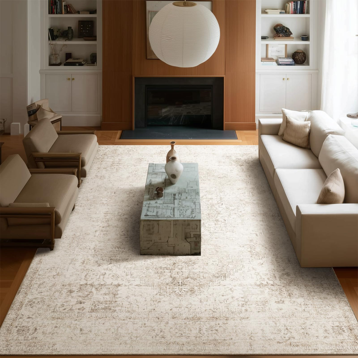 Machine Washable Rugs for Living Room: 8x10 Area Rugs for Bedroom