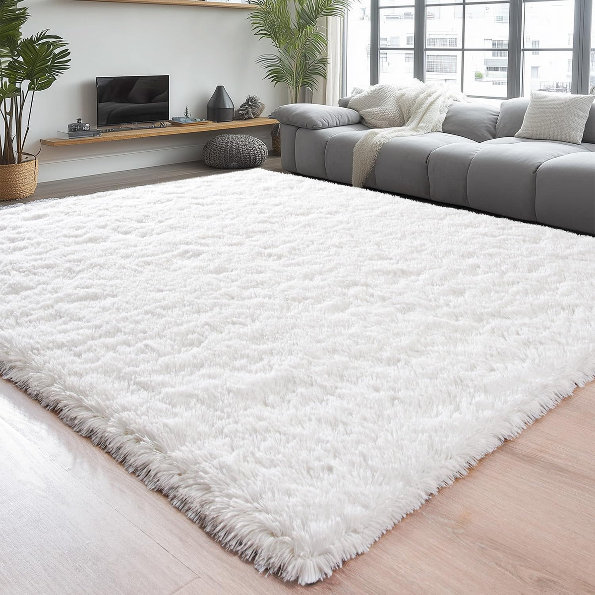 Chicrug Soft Runner Rug for Bedroom Living Room Plush Fluffy Rugs 2x6