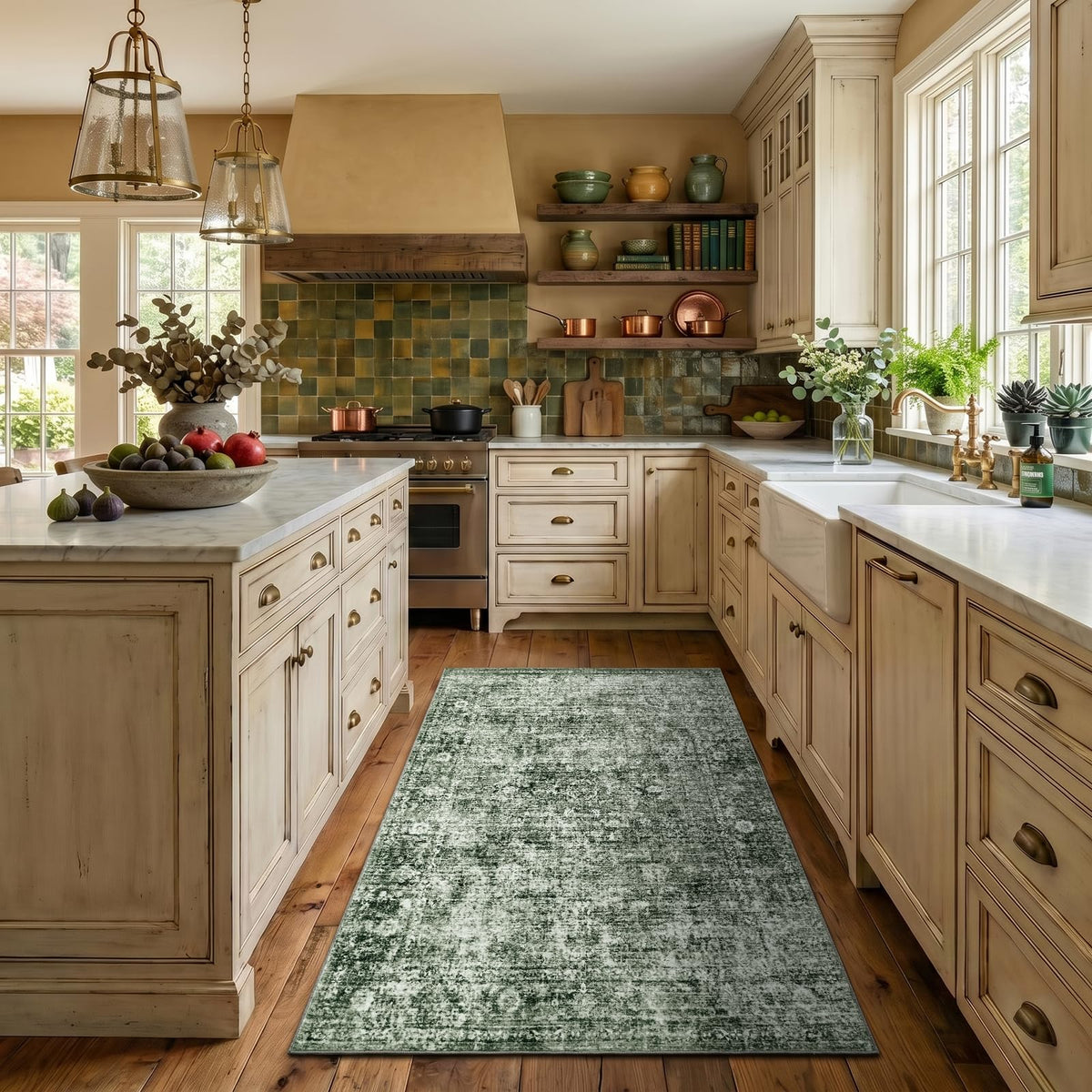 Homemate Washable Rug 9x12 Area Rugs - Vintage Rugs for Living Room
