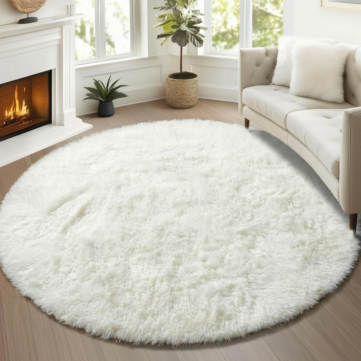Runner Rugs for Bedroom Living Room, 2x6 Tie-Dyed Beige Hallway Area Rug