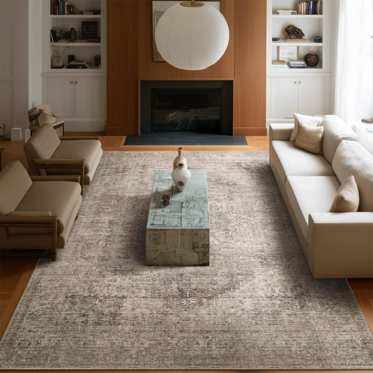 Machine Washable Rugs for Living Room: 8x10 Area Rugs for Bedroom