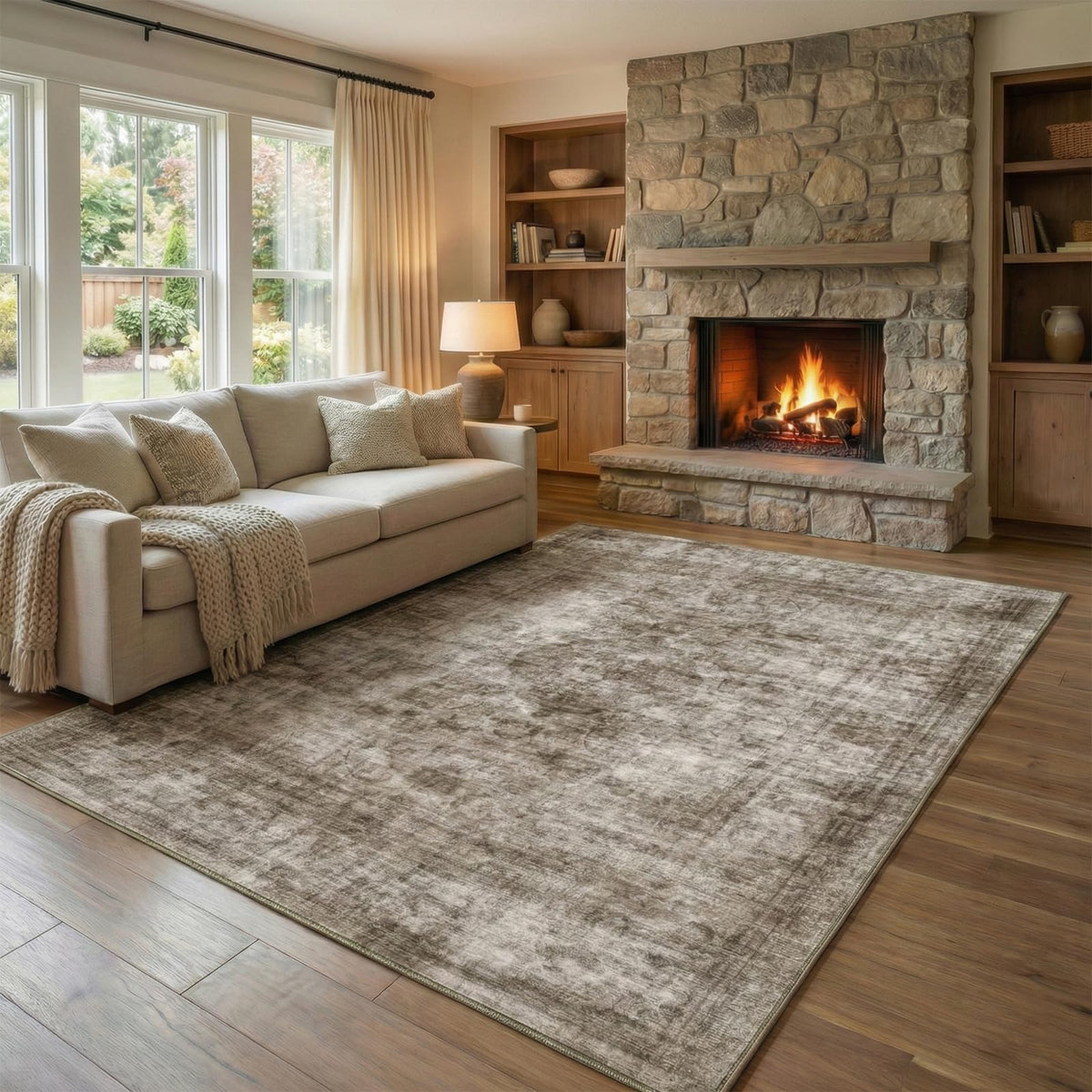Homemate Washable Rug 9x12 Area Rugs - Vintage Rugs for Living Room