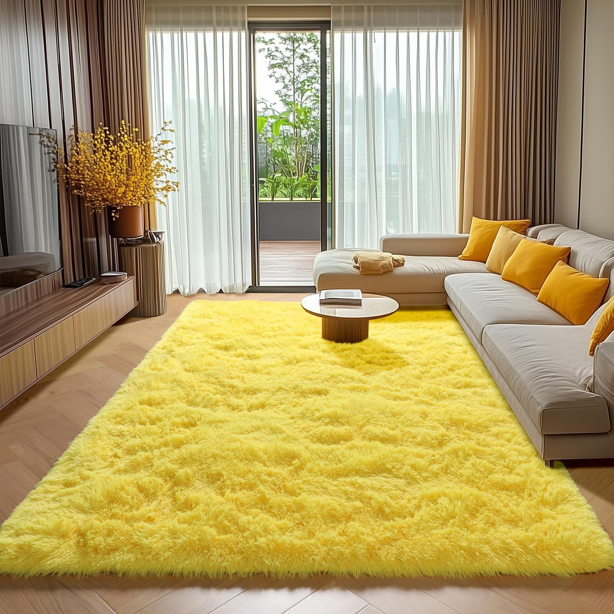 Runner Rugs for Bedroom Living Room, 2x6 Tie-Dyed Beige Hallway Area Rug