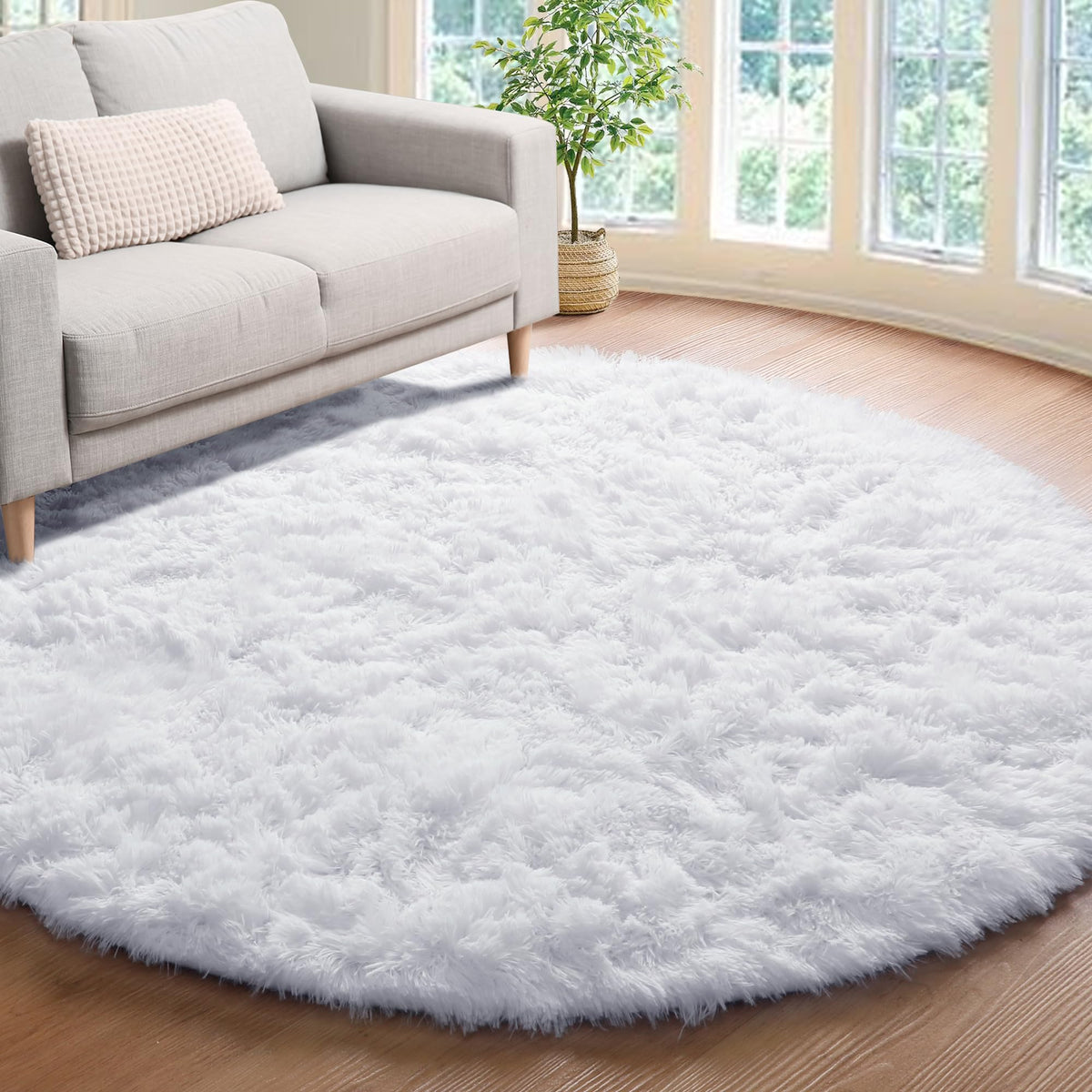 Runner Rugs for Bedroom Living Room, 2x6 Tie-Dyed Beige Hallway Area Rug