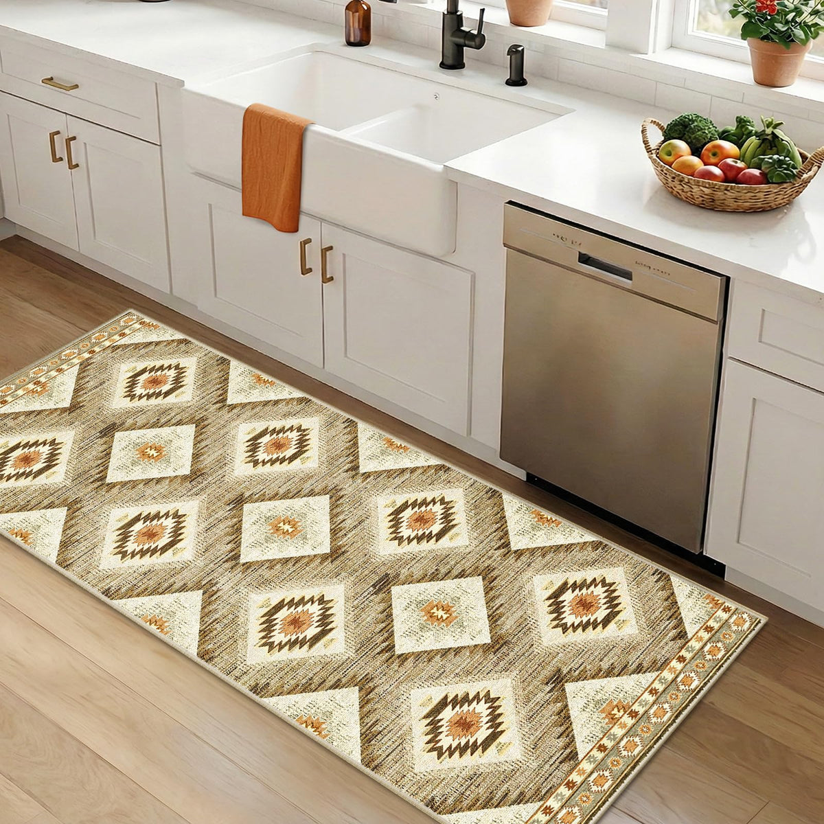 BESTSWEETIE 5'x7' Washable Area Rug for Living Room Bedroom Lightpink