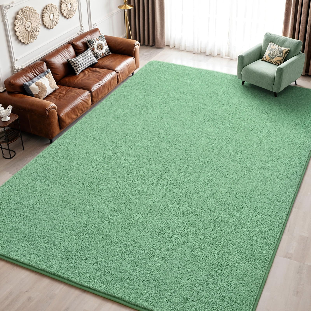 Keeko 4x6 Area Rugs for Living Room,Soft Washable Memory Foam Bedroom Rug