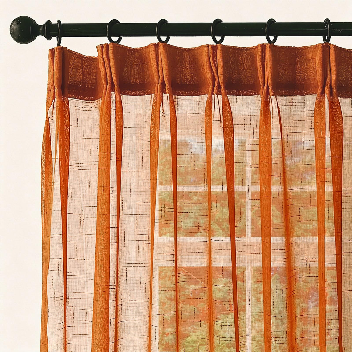 Off White Sheer Curtains 84 Inches Long Pinch Pleat Linen Textured Ceiling