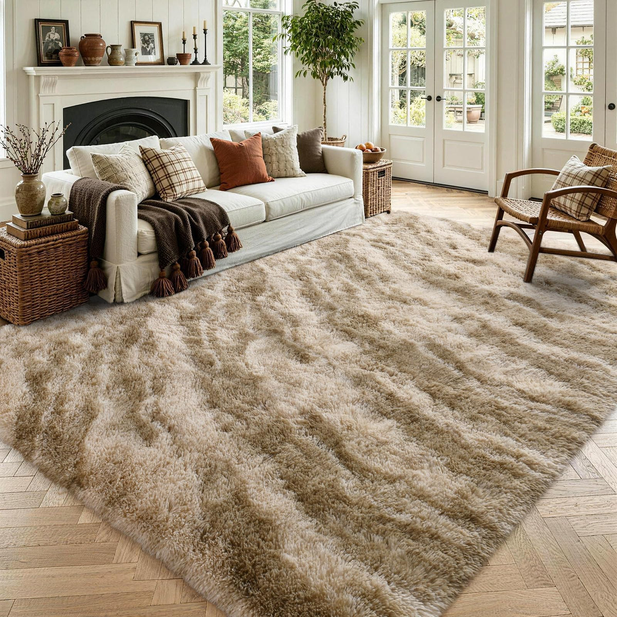 Noahas 2x6 Black Fluffy Soft Runner Rug Non-Slip for Bedroom Dorm Hallway