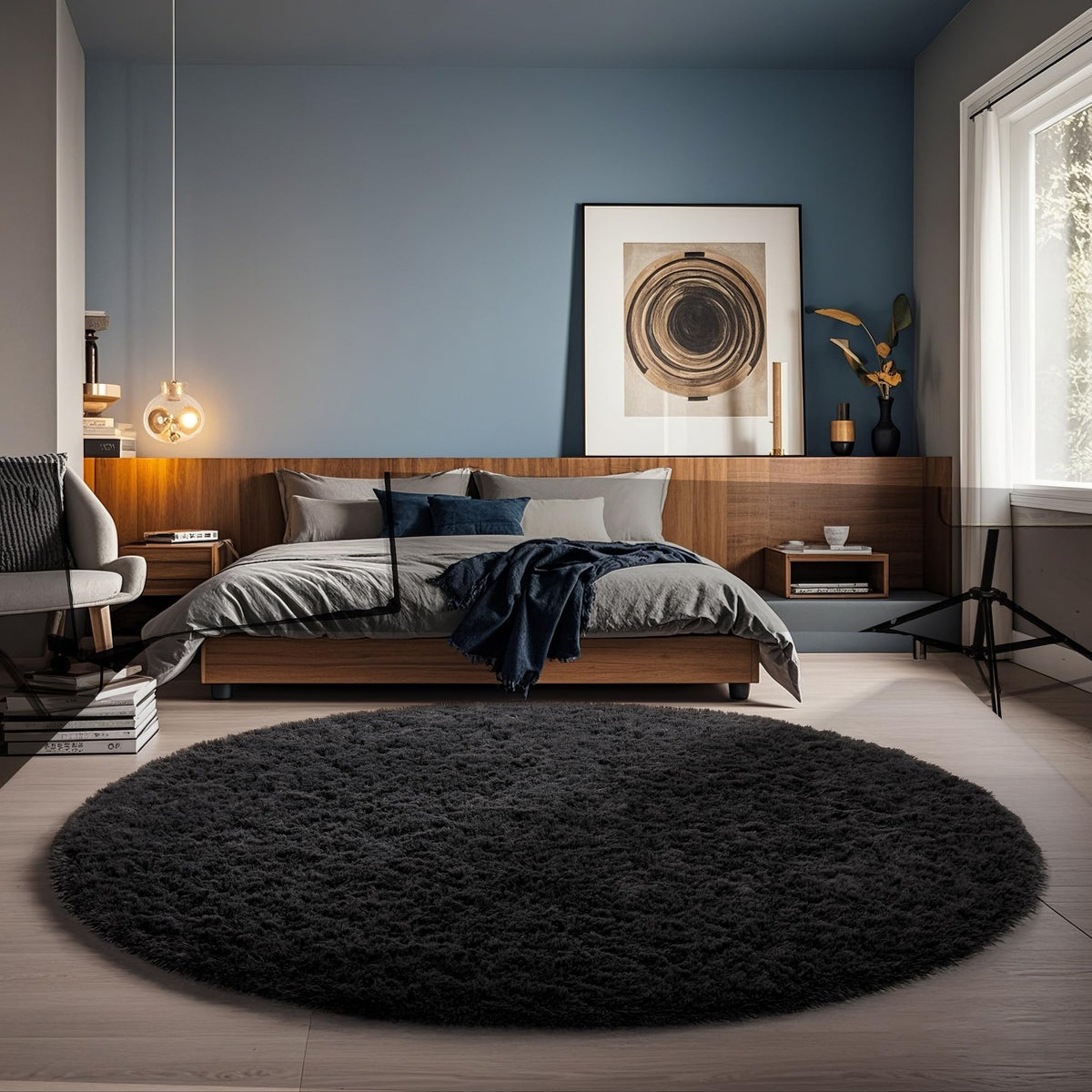 Ophanie 5x7 Area Rugs for Living Room Ivory, Fluffy Shag Large Fuzzy Plush Soft Rug, Shaggy Floor Big Carpets for Bedroom Nursery, Kids Home Decor Aesthetic with Over 99 pcs Pile fibers