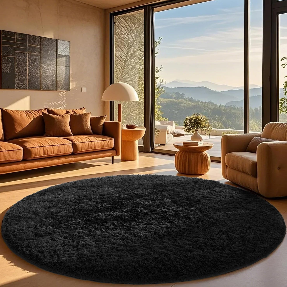 Ophanie 5x7 Area Rugs for Living Room Ivory, Fluffy Shag Large Fuzzy Plush Soft Rug, Shaggy Floor Big Carpets for Bedroom Nursery, Kids Home Decor Aesthetic with Over 99 pcs Pile fibers