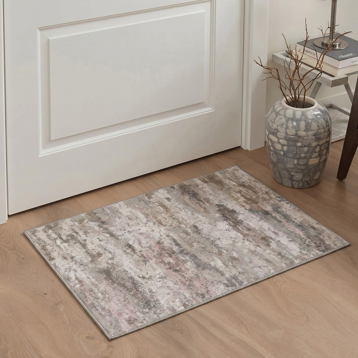 BEIMO 5x7 Green Abstract Area Rug, Washable Non-Slip for Bedroom