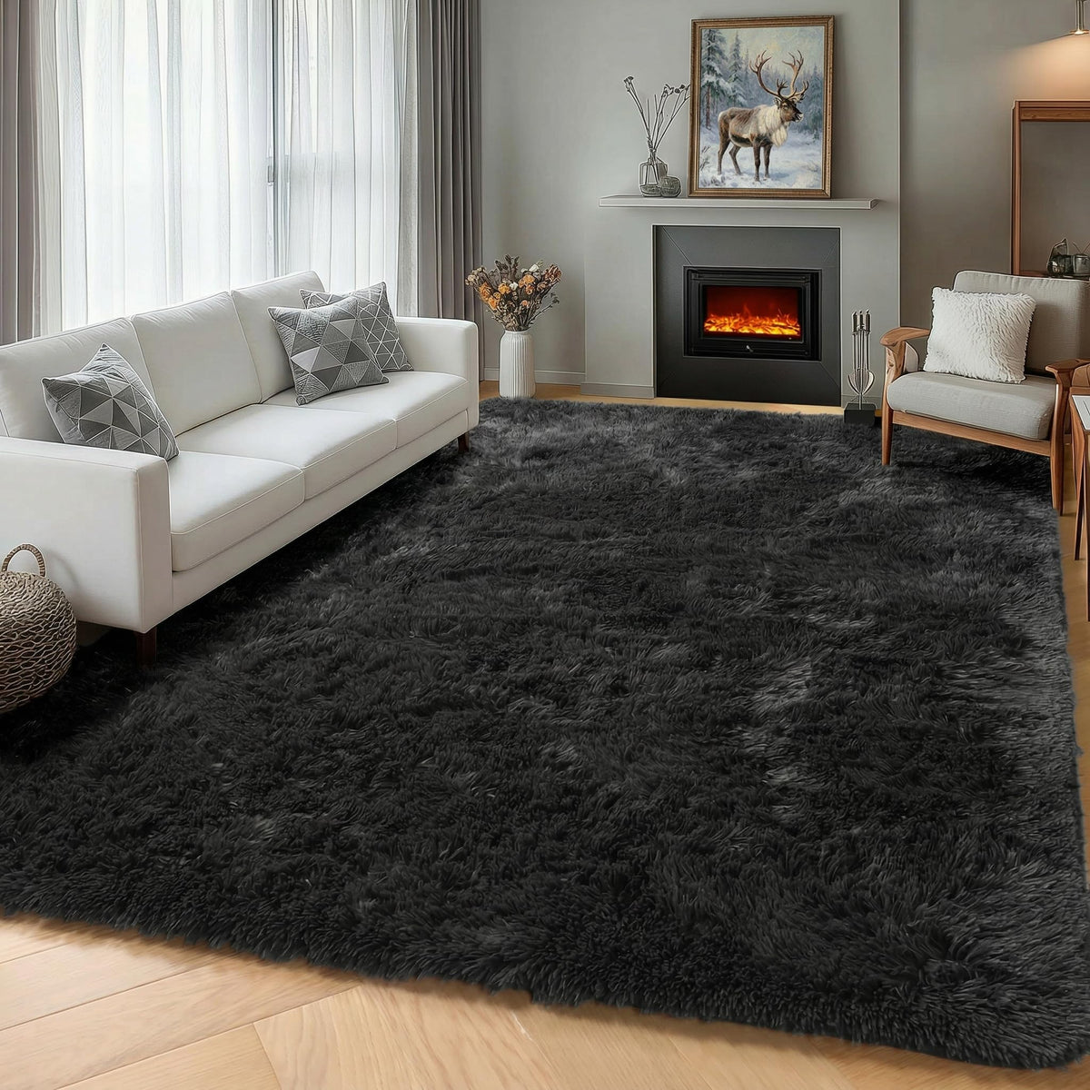 Runner Rugs for Bedroom Living Room, 2x6 Tie-Dyed Beige Hallway Area Rug
