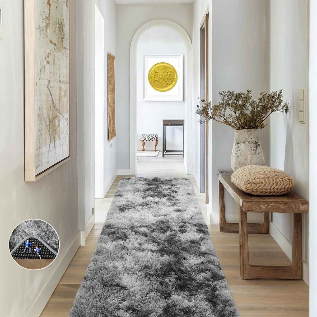 Ophanie 5x7 Area Rugs for Living Room Ivory, Fluffy Shag Large Fuzzy Plush Soft Rug, Shaggy Floor Big Carpets for Bedroom Nursery, Kids Home Decor Aesthetic with Over 99 pcs Pile fibers