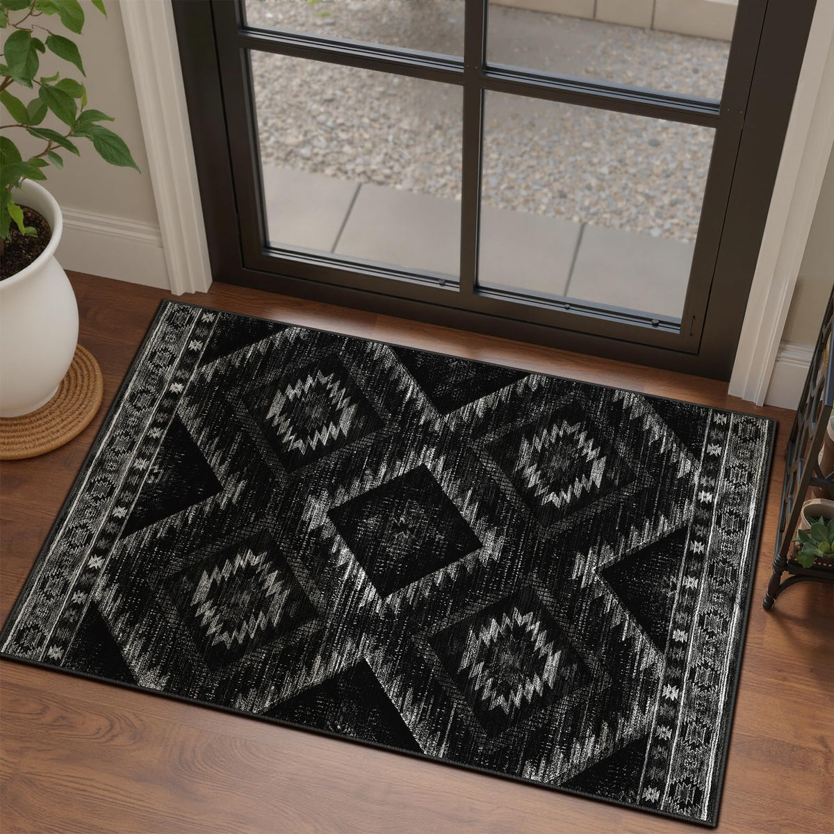 BESTSWEETIE 5'x7' Washable Area Rug for Living Room Bedroom Lightpink