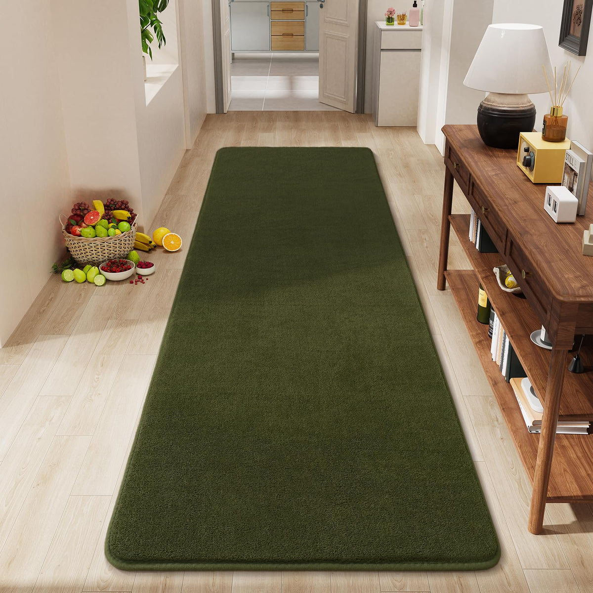 Amearea Modern Area Rugs for Bedroom Living Room, 4x6 Black Memory Foam Rug