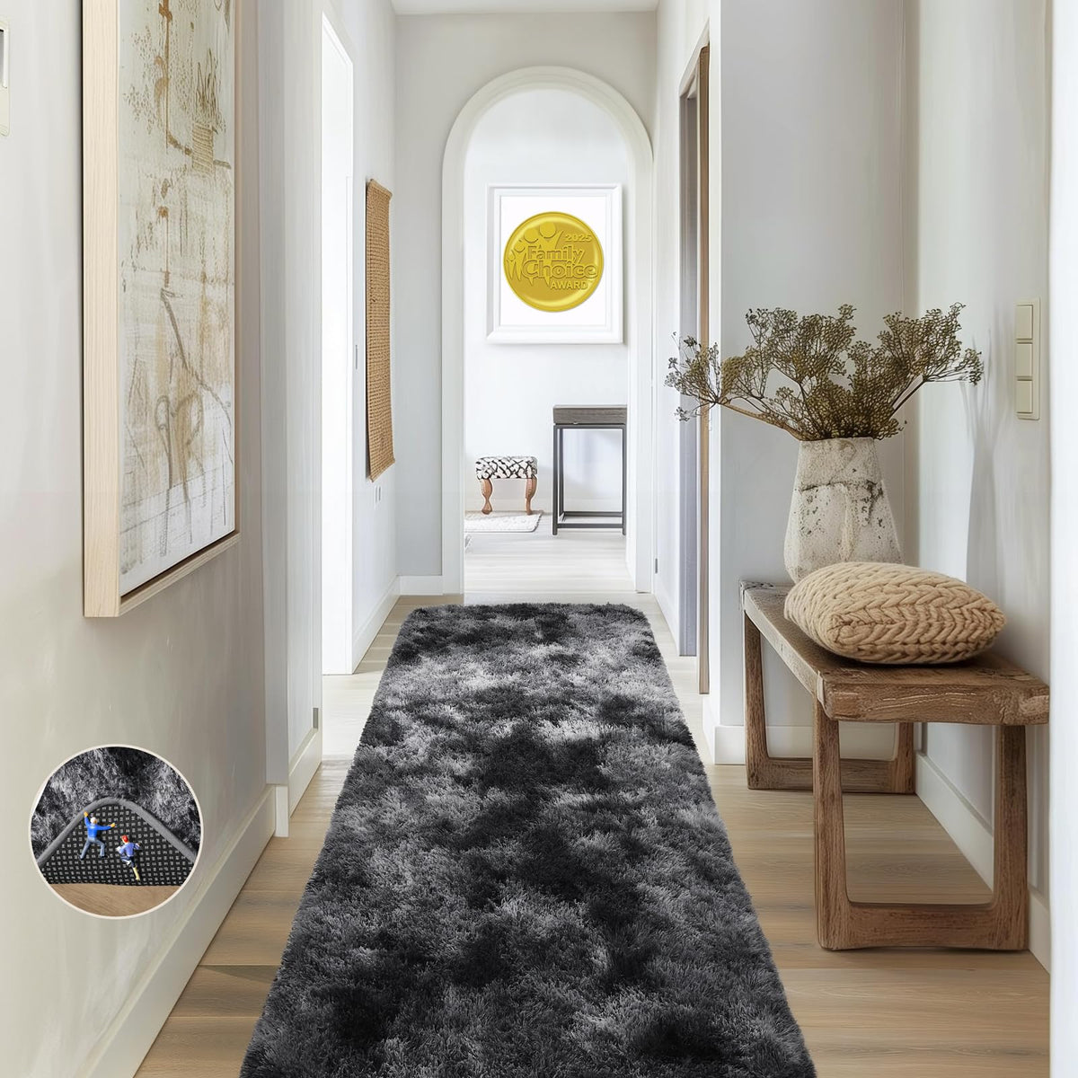 Ophanie 5x7 Area Rugs for Living Room Ivory, Fluffy Shag Large Fuzzy Plush Soft Rug, Shaggy Floor Big Carpets for Bedroom Nursery, Kids Home Decor Aesthetic with Over 99 pcs Pile fibers