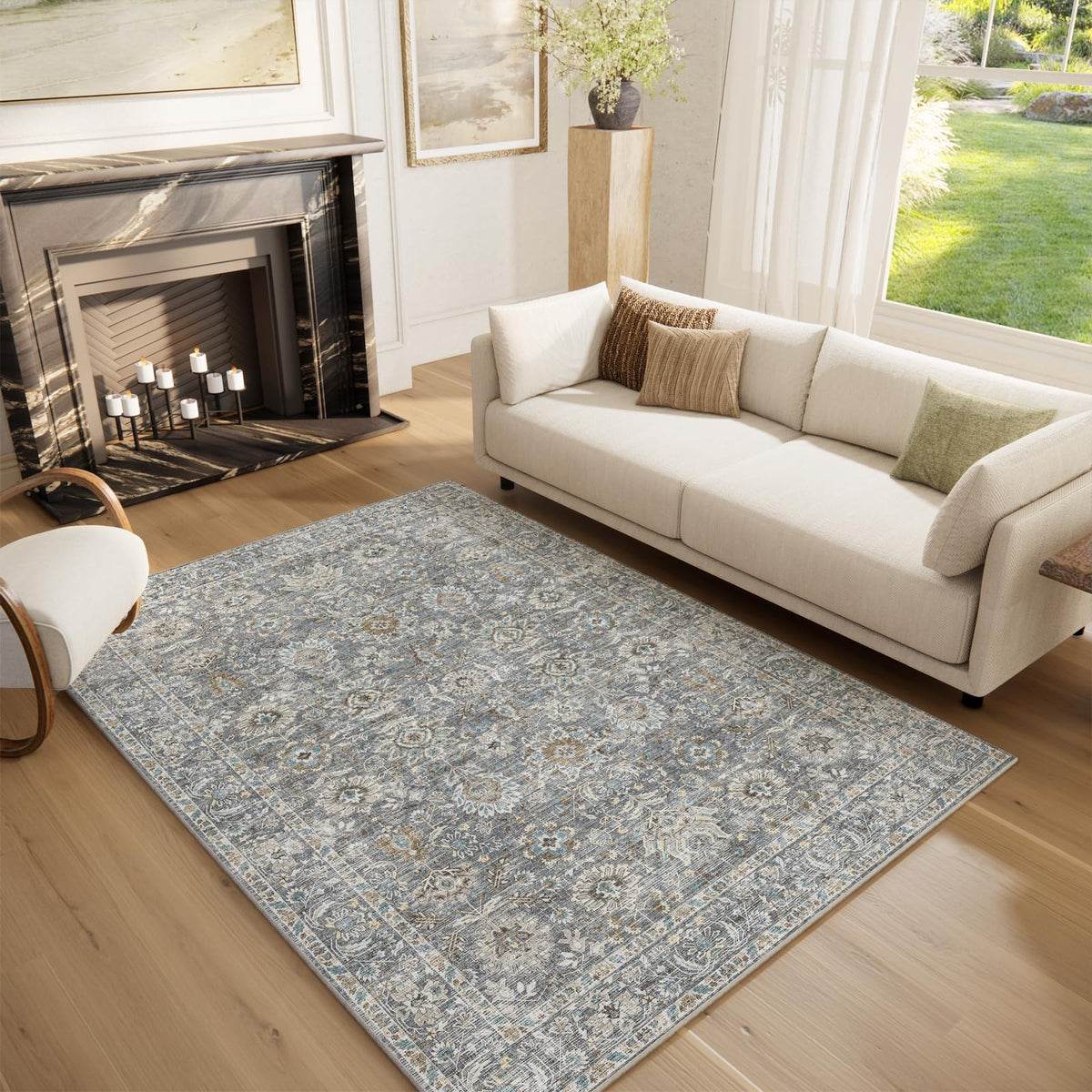 Machine Washable Rugs for Living Room: 8x10 Area Rugs for Bedroom
