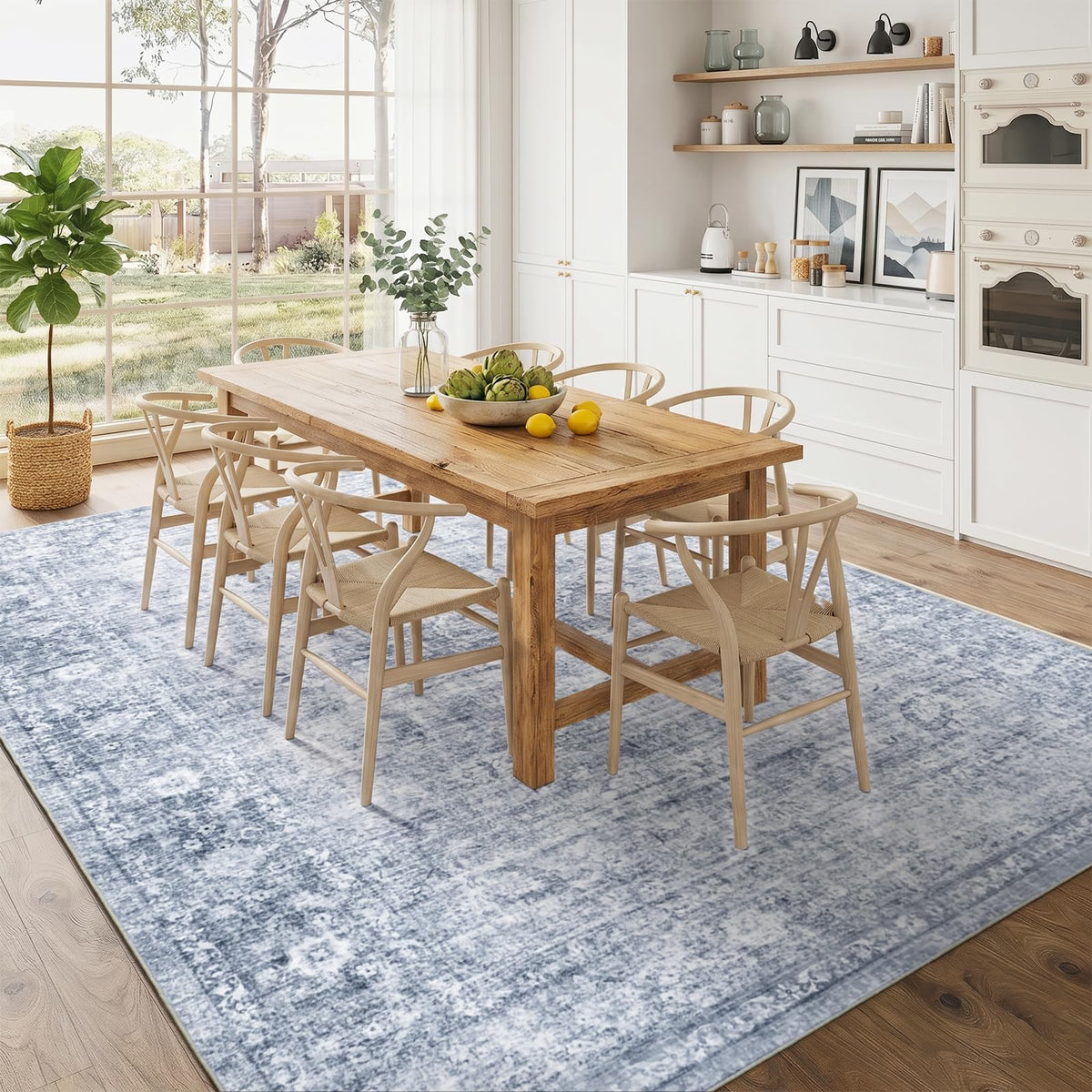Homemate Washable Rug 9x12 Area Rugs - Vintage Rugs for Living Room