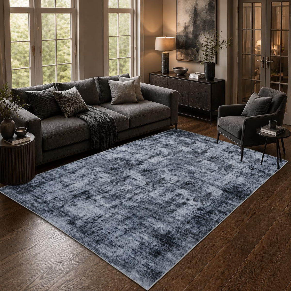 8x10 Area Rugs Living Room: Bedroom Vintage Washable Carpet Beige