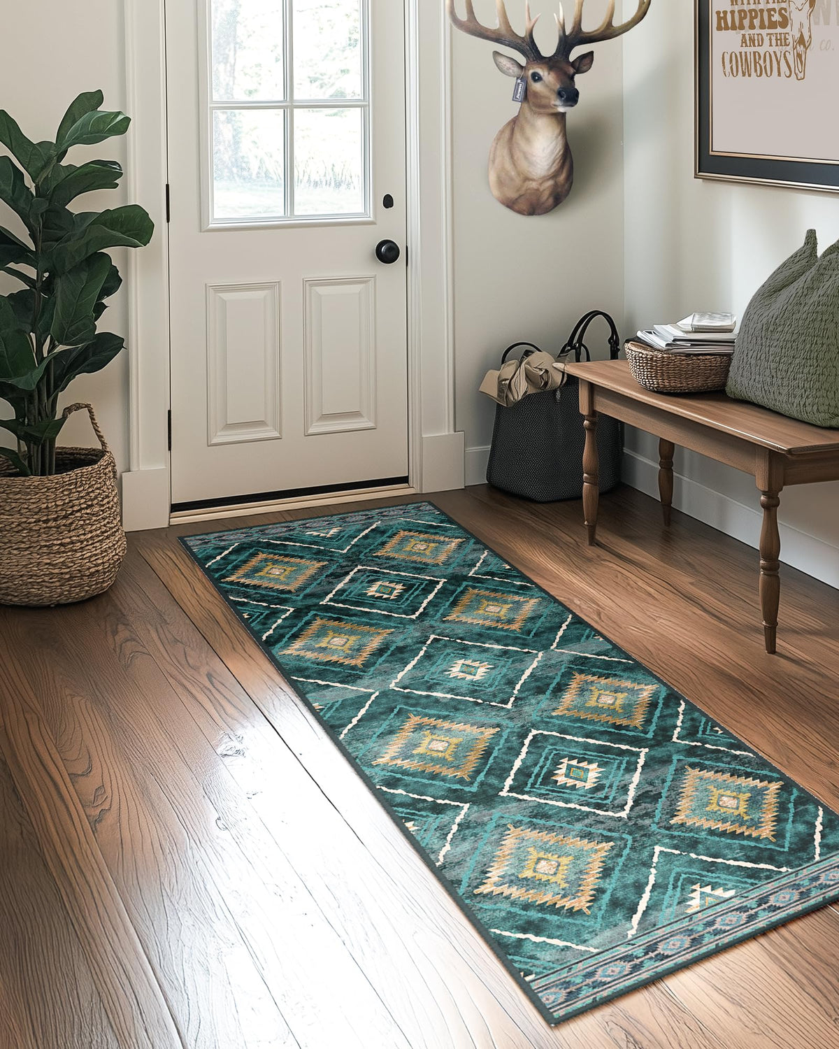 BESTSWEETIE 5'x7' Washable Area Rug for Living Room Bedroom Lightpink