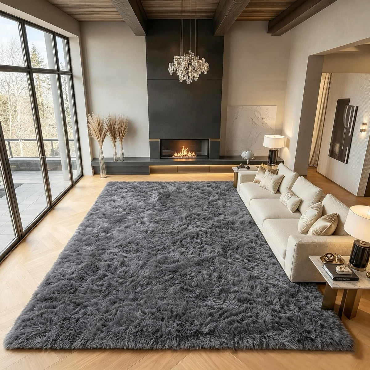 Runner Rugs for Bedroom Living Room, 2x6 Tie-Dyed Beige Hallway Area Rug