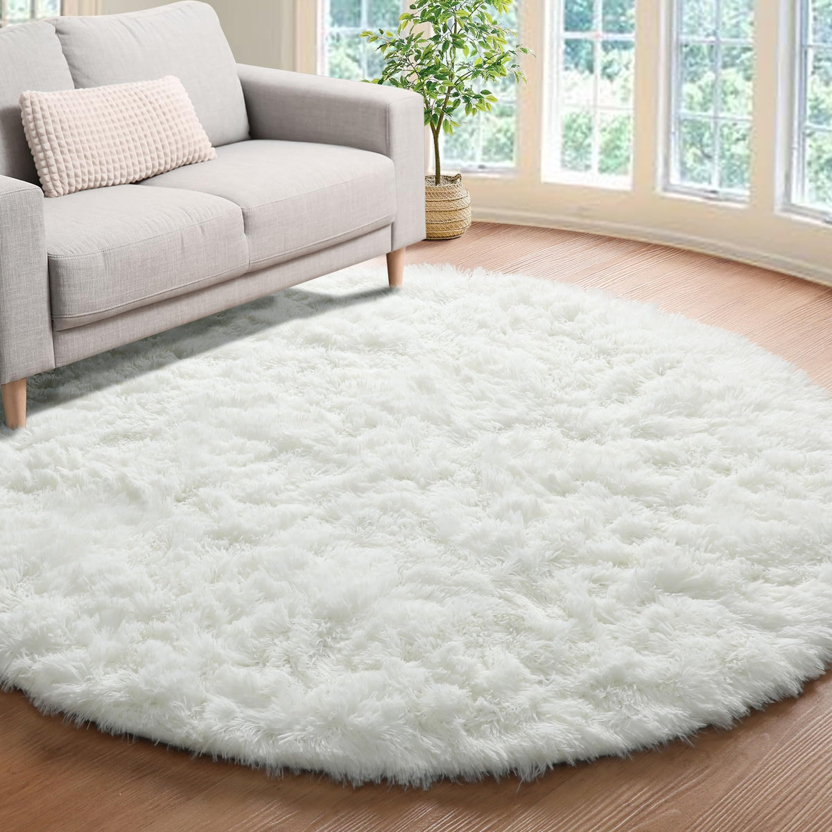 Runner Rugs for Bedroom Living Room, 2x6 Tie-Dyed Beige Hallway Area Rug