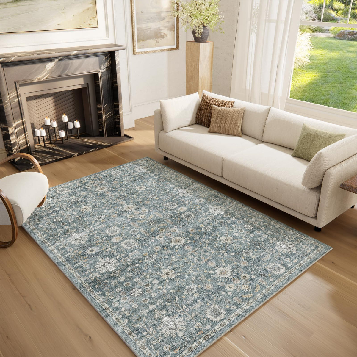 Machine Washable Rugs for Living Room: 8x10 Area Rugs for Bedroom