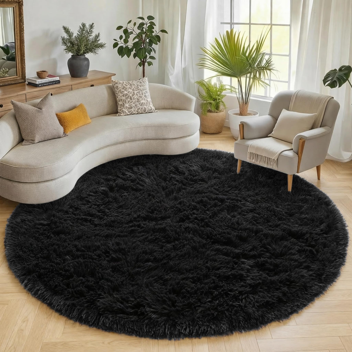 Runner Rugs for Bedroom Living Room, 2x6 Tie-Dyed Beige Hallway Area Rug