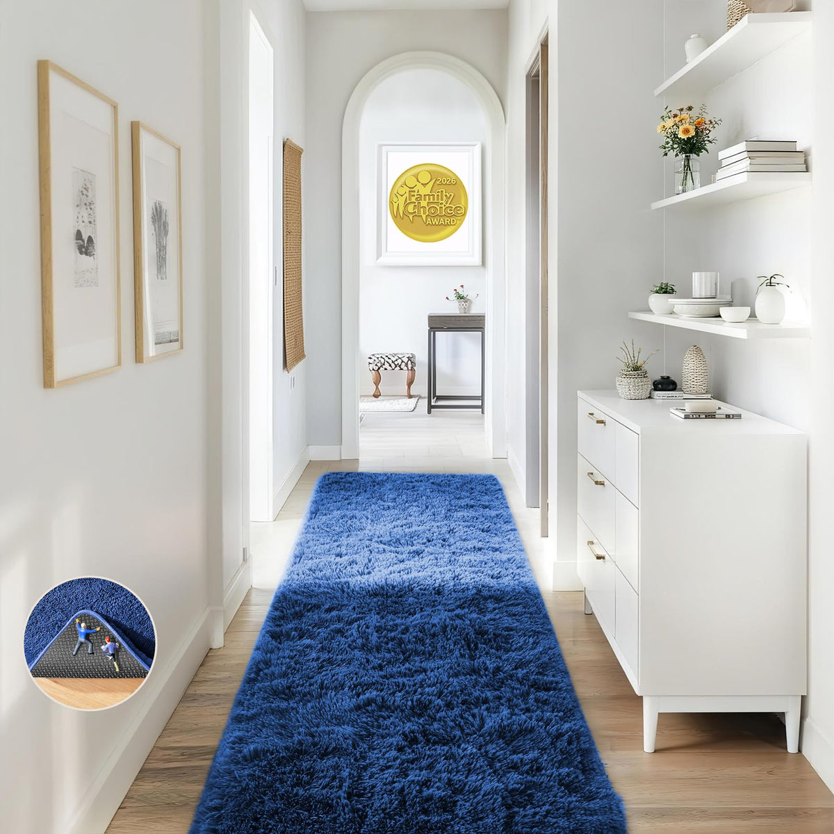 Ophanie 5x7 Area Rugs for Living Room Ivory, Fluffy Shag Large Fuzzy Plush Soft Rug, Shaggy Floor Big Carpets for Bedroom Nursery, Kids Home Decor Aesthetic with Over 99 pcs Pile fibers