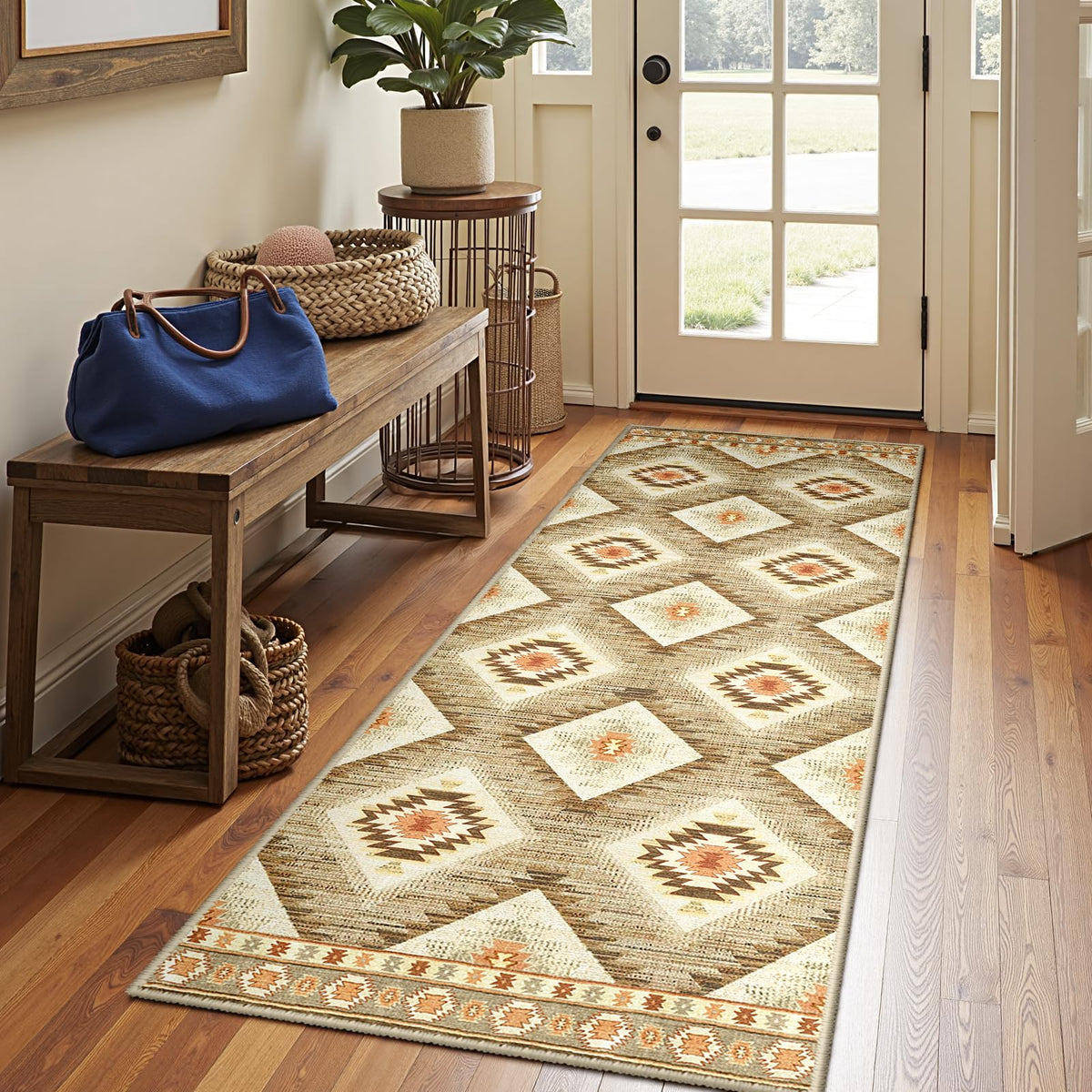 BESTSWEETIE 5'x7' Washable Area Rug for Living Room Bedroom Lightpink