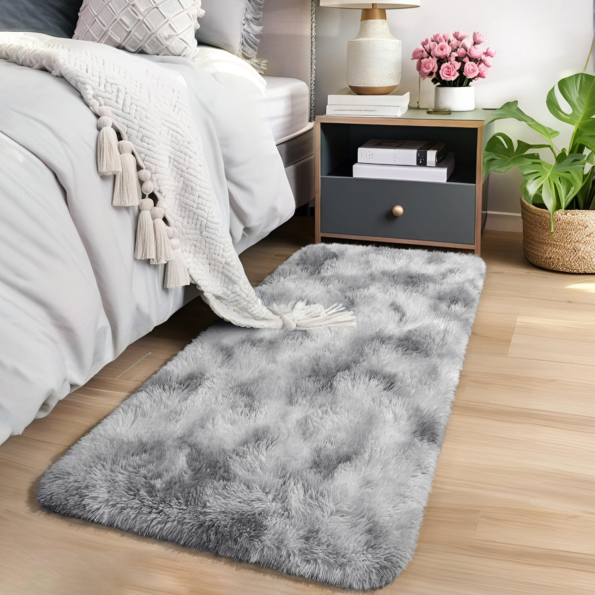 AROGAN 2x6 Feet Soft Runner Rugs for Bedroom, Non Slip Rug for Hallway