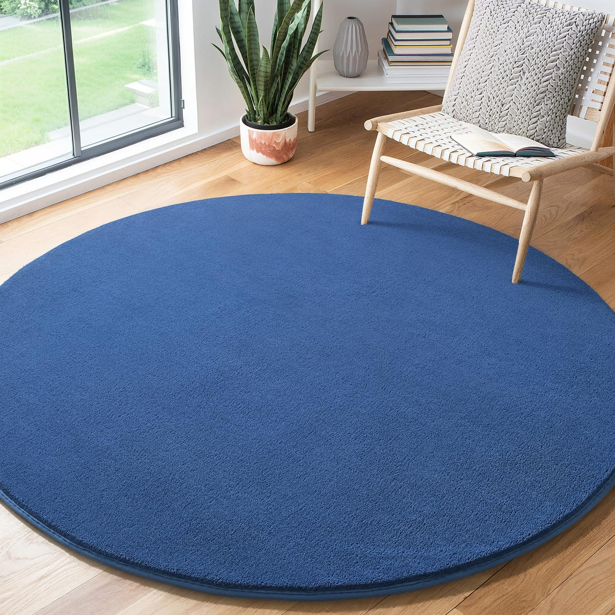 Amearea Modern Area Rugs for Bedroom Living Room, 4x6 Black Memory Foam Rug