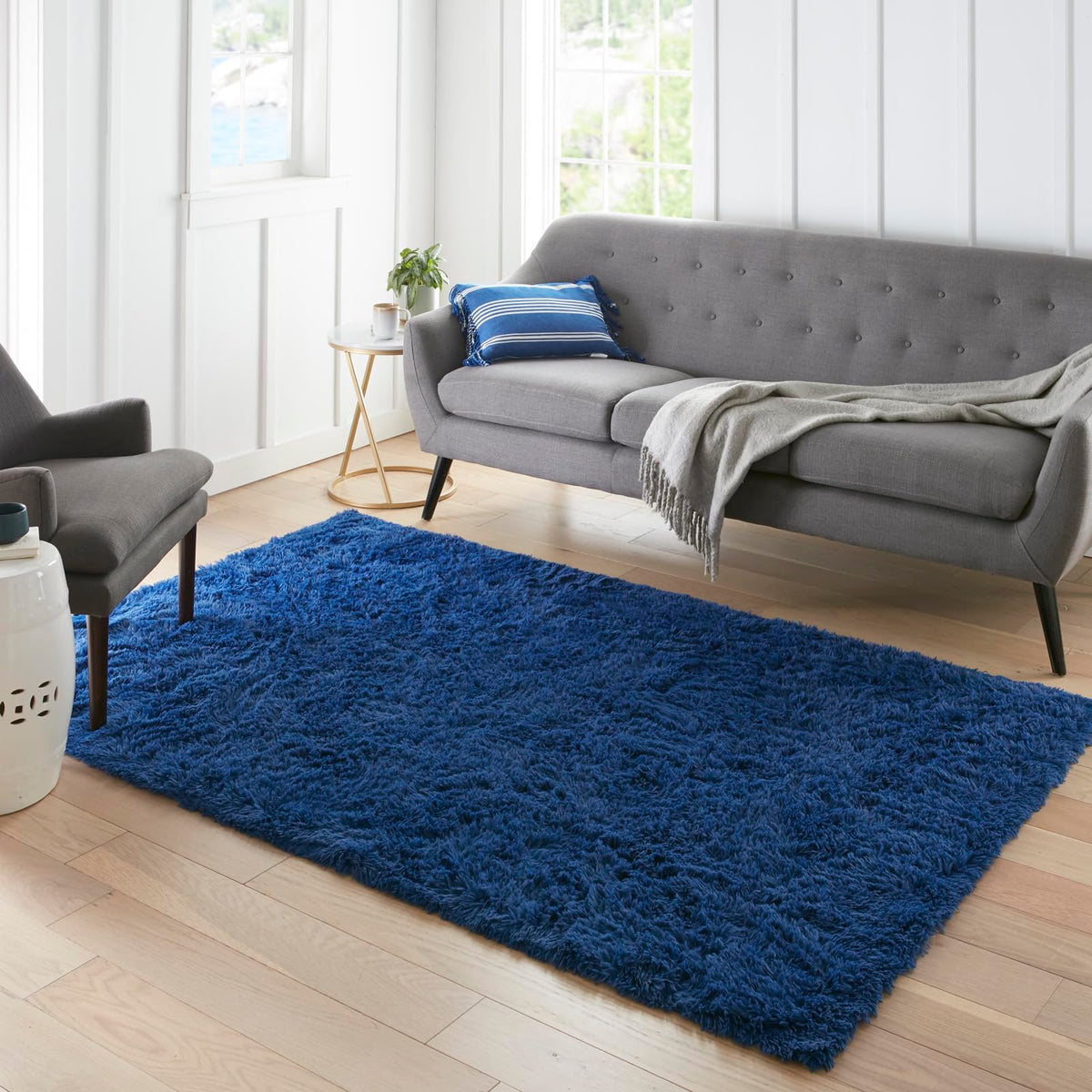 Ophanie 5x7 Area Rugs for Living Room Ivory, Fluffy Shag Large Fuzzy Plush Soft Rug, Shaggy Floor Big Carpets for Bedroom Nursery, Kids Home Decor Aesthetic with Over 99 pcs Pile fibers