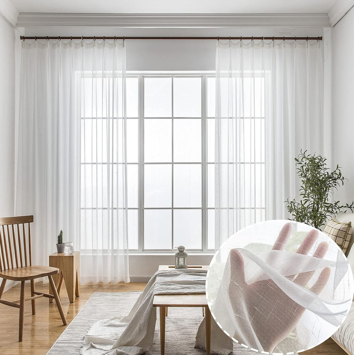 Off White Sheer Curtains 84 Inches Long Pinch Pleat Linen Textured Ceiling